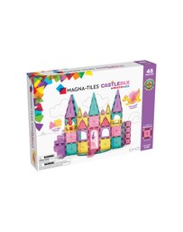 Magna-Tiles - MAGNA-TILES - Castle DLX + microMAGS - 48 Piece Set