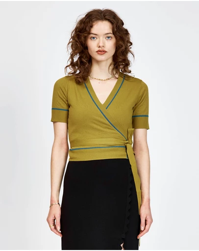 bul - Osprey Wrap Top Olive / Teal