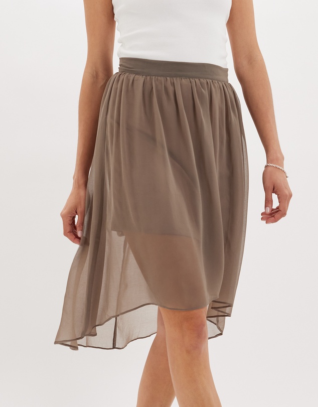Amelius - Brisa Hi-Low Sheer Skirt