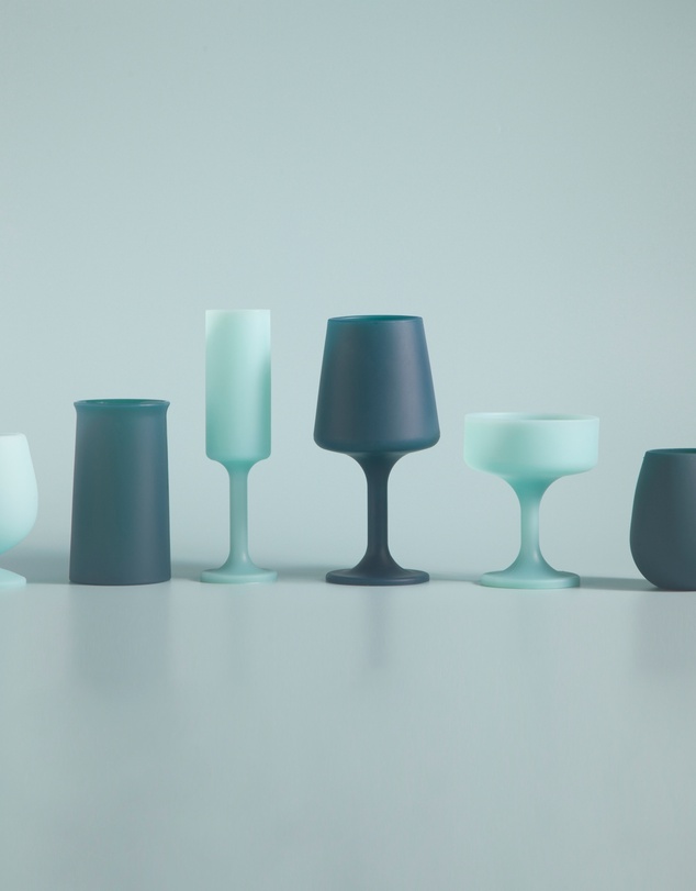 porter green - stemm | silicone unbreakable wine glasses