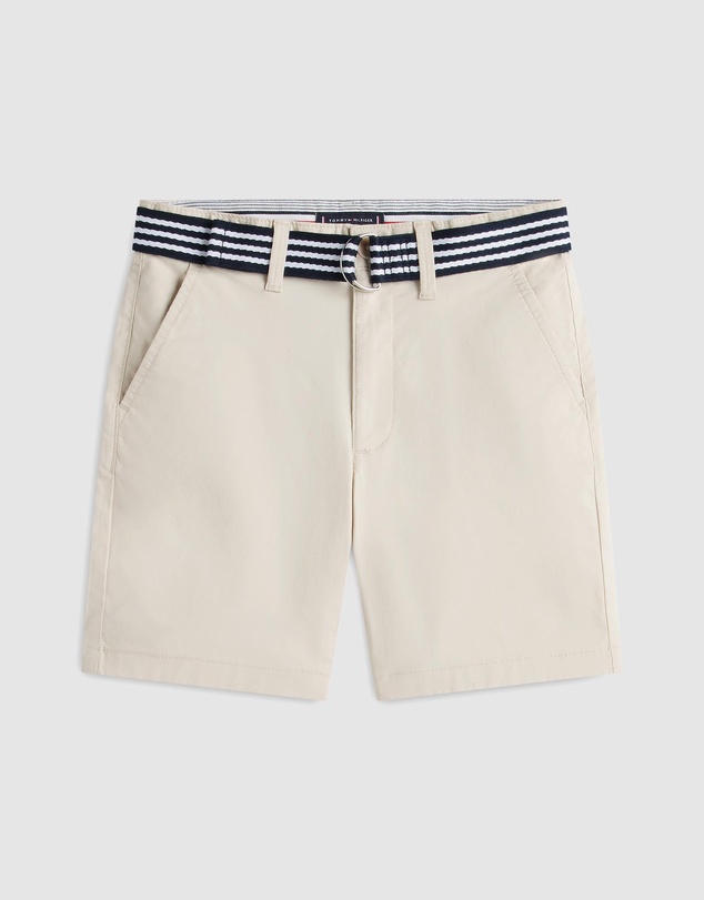 Tommy Hilfiger - Essential Signature Belt Loose Chino Shorts - Kids