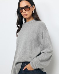 AERE - Nola Oversized Cashmere Blend Knit Jumper