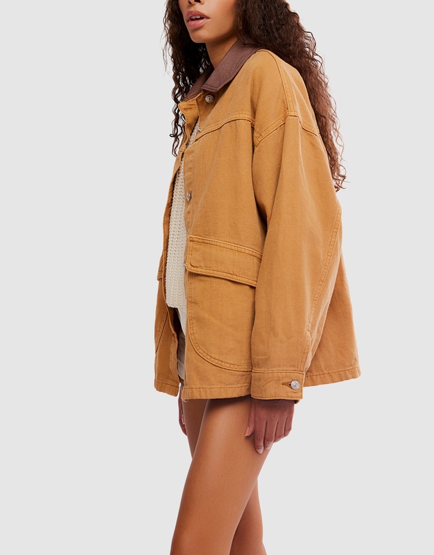 Free People - Lemon Denim Jacket
