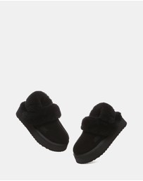 EVERAU - Australian Shepherd Ugg Musa Platform Cow Suede Upper House Shoes