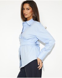 Dazie - Saffron Wrap Shirt