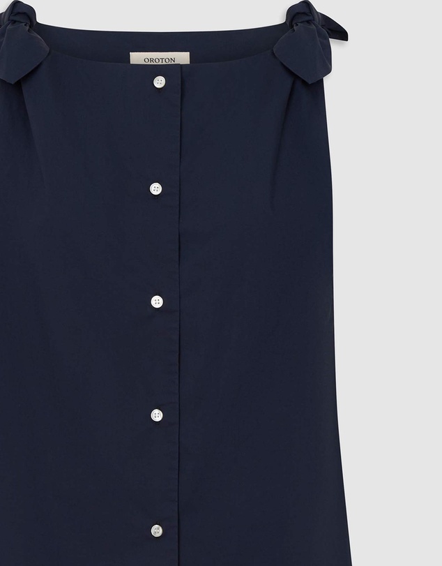 Oroton - Tie Shoulder Shell Top