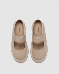 EVERAU - EverAU Ugg Moana Cow Suede Upper Loafer Oxfords Flats