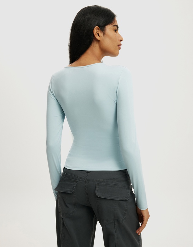 Cotton On - Hold Me Asymmetric Long Sleeve Top