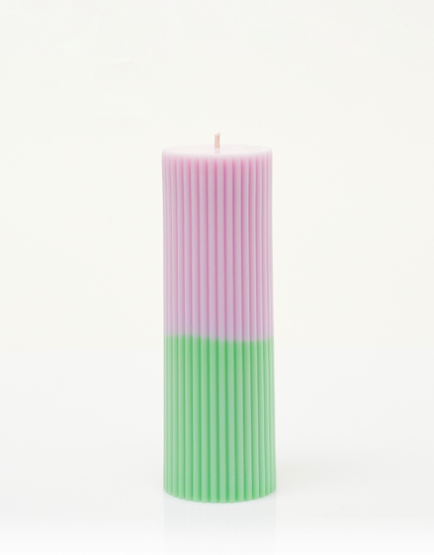 XRJ Celebrations - Pillar Two-Tone Tulip Candle