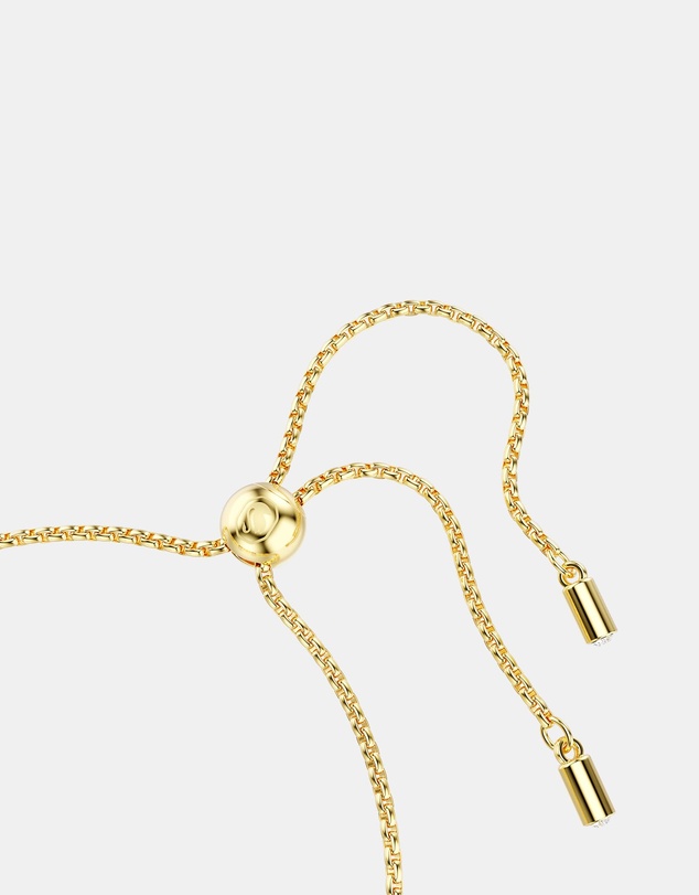 Swarovski - Imber bracelet, Mixed round cuts, White, 18K gold finish