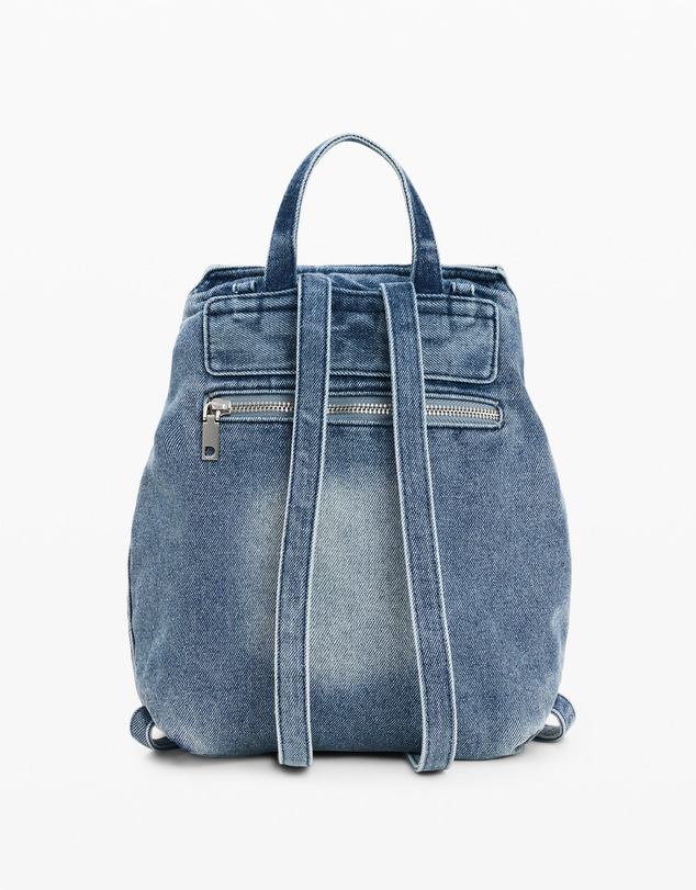 Desigual - Small denim backpack with charms