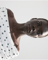 M.N.G - Polka Dot Bandeau Dress