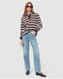 rag & bone - Rugby Stripe Long Sleeve Polo