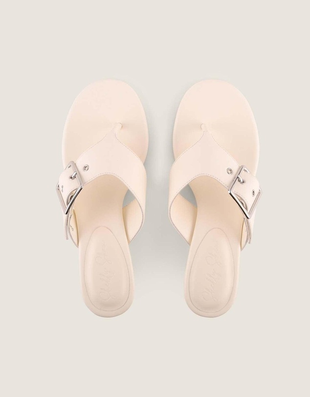 Shelly Shen - Suri High Sandals White Leather