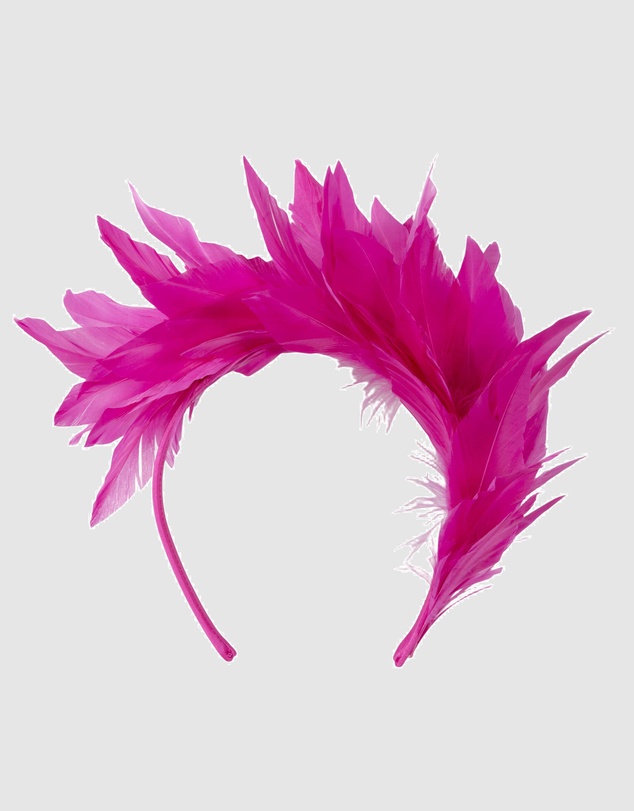 Max Alexander - Modern Fuchsia Racing Fascinator