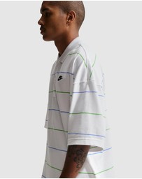 Nike - Sportswear Club Oversized Striped Polo