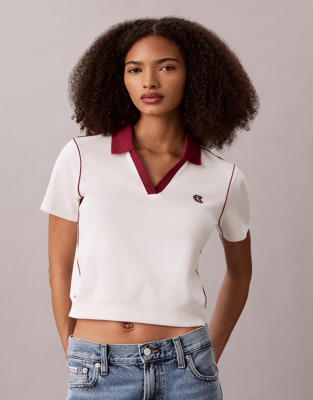 Calvin Klein Jeans - Slim Ribbed Cotton Polo Shirt