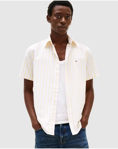 Tommy Hilfiger - Regular Fit Short Sleeve Poplin Shirt
