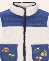 Huxbaby - Patches Cord Sherpa Jacket - Babies-Kids