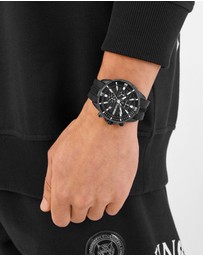 Plein Sport - PLEIN IMPACT 46mm Black dial with Black Silicone strap