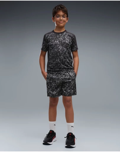 Puma - Train All Day Essentials Printed Shorts - Boys
