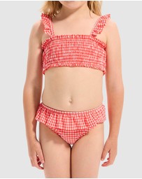 Seafolly - Gingham Shirred Bikini - Kids