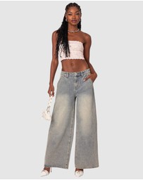 EDIKTED - Super Baggy Wide Leg Jeans