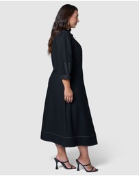 Sunday In The City - Midnight Muse Midi Shirt Dress