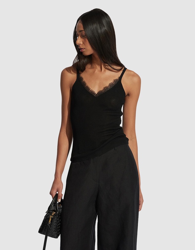 Decjuba - Gracie Lace Knit Tank