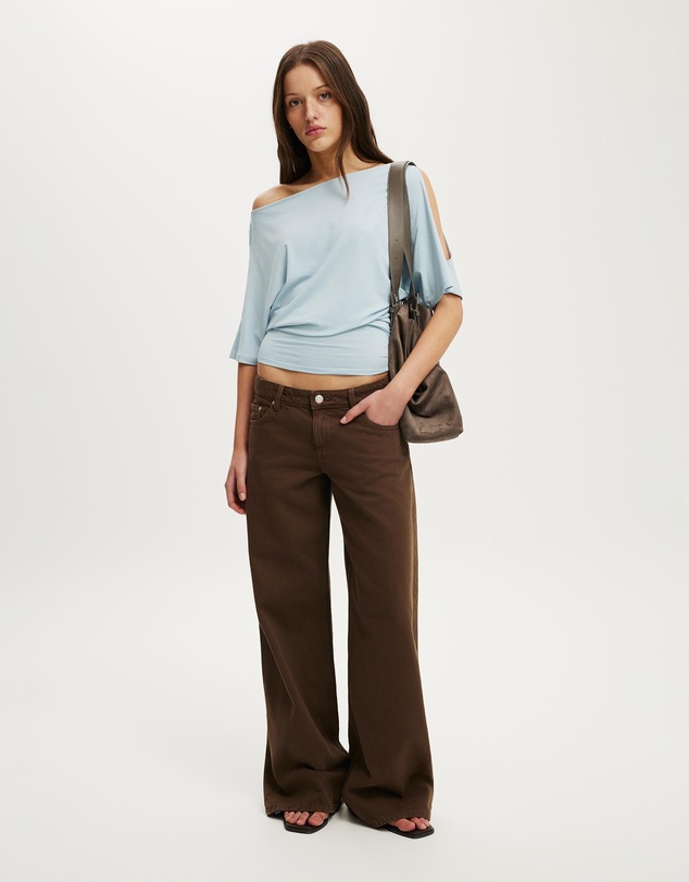 Cotton On - Sonny Cold Shoulder Short Sleeve