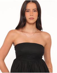 Petal & Pup - Ursa Peplum Top - Black