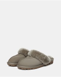 EVERAU - Australian Shepherd Ugg Waffle Slipper Sheepskin Upper House Shoes