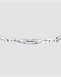 Maserati - Maserati Men's Iconic Stainless Steel Gold Logo Bracelet