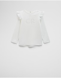Country Road - Long Sleeve Logo Frill T-shirt