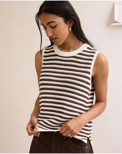 Ceres Life - Maddy Mesh Knit Tank