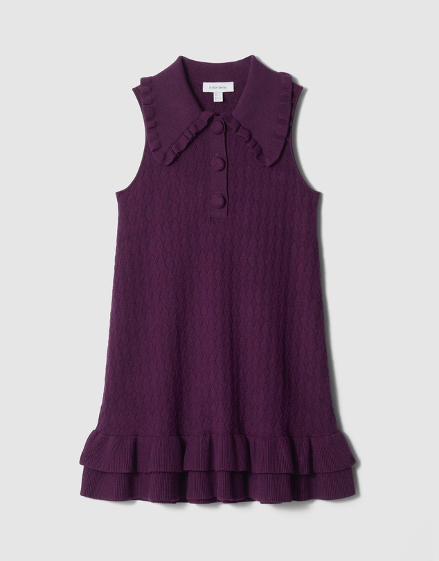 & Other Stories - Knitted Frill Mini Dress
