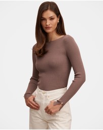 Forever New - Alaia Knitted Rib Top