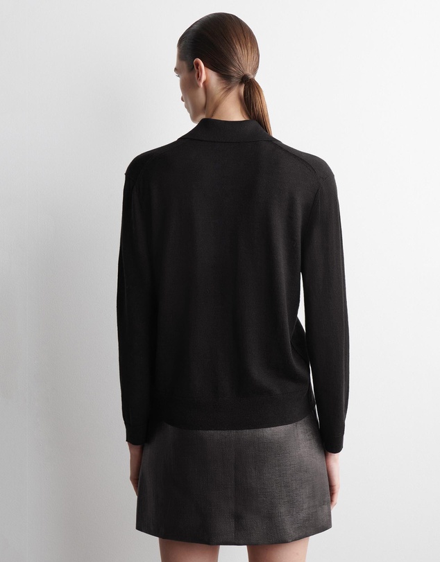 COS - Knitted Linen-Merino Shirt