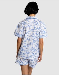 Sant And Abel - Women's Skydog Blue Short PJ Set