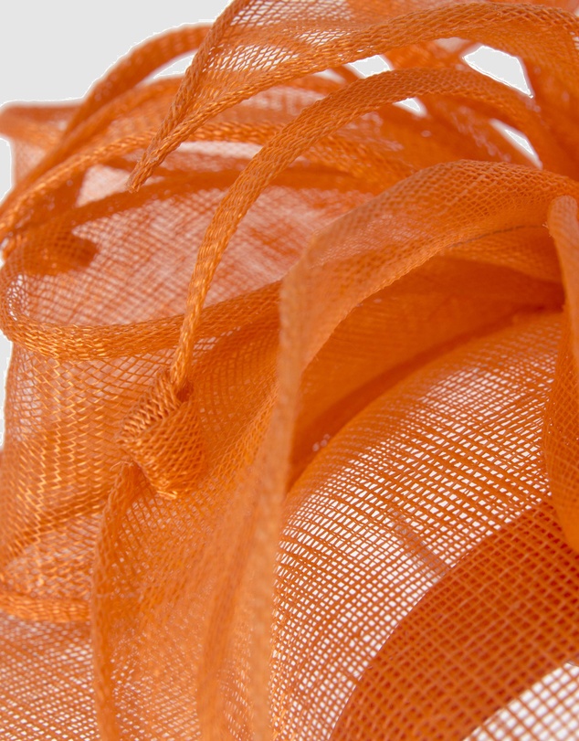 Max Alexander - Large Orange Sinamay Fascinator Hat