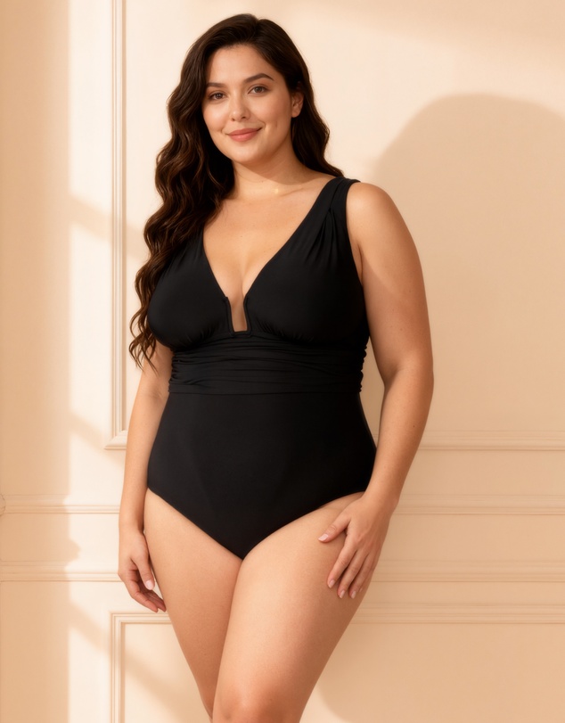 Nessa - Milano Plunge Full Bust One Piece Swimsuit
