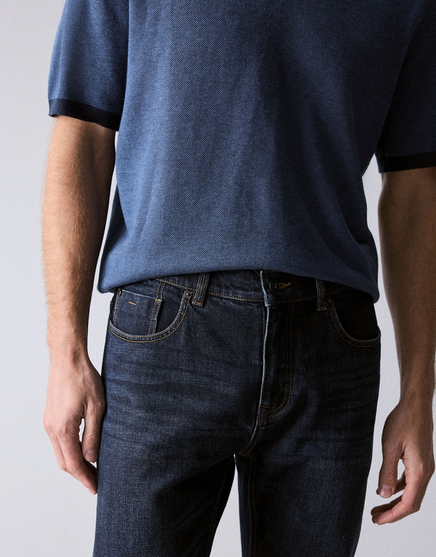 Trenery - Slim Mid Wash Jean in Ink Blue