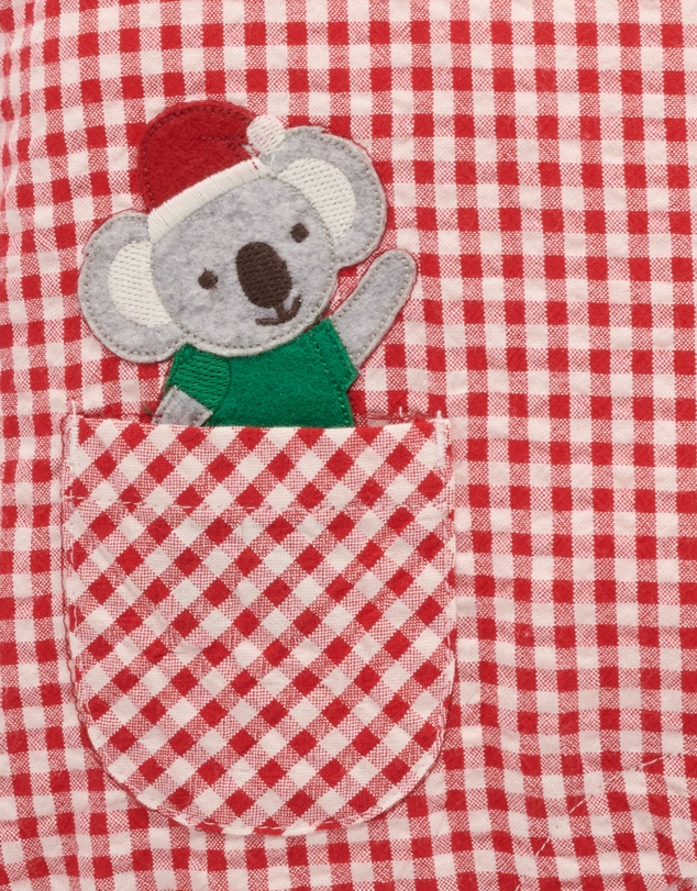 Purebaby - Gingham Romper-Kids-Babies