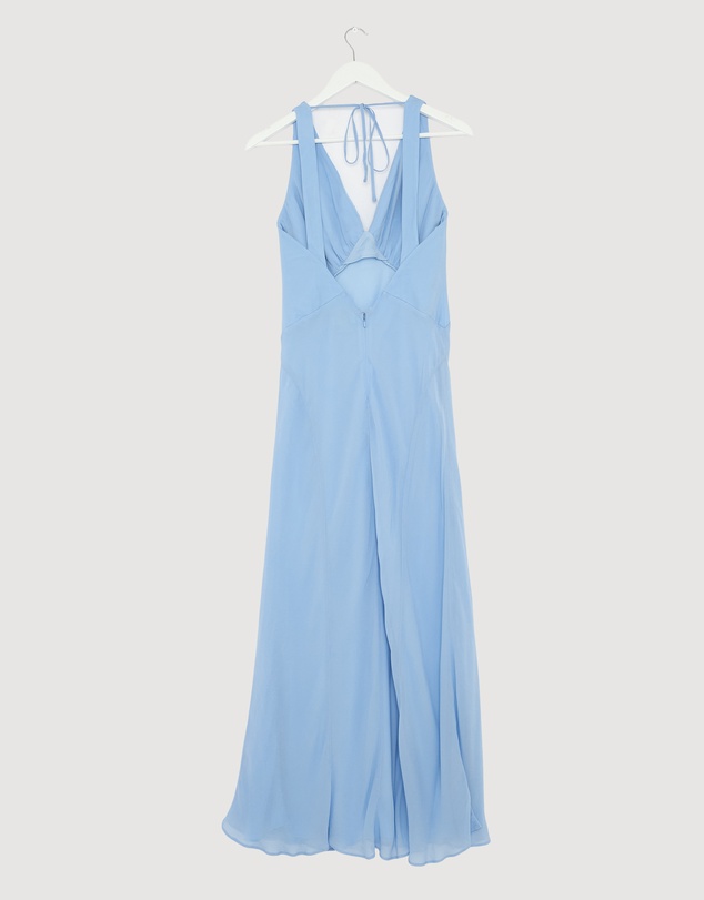Revibe - Repaired Shona Joy Korine Plunged Maxi Dress - AU 8