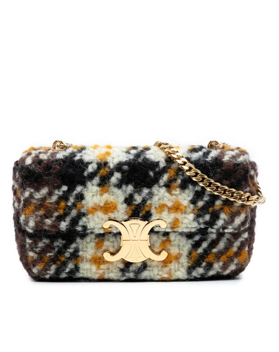 Pre-Loved by Azura Reborn - Pre-Loved Wool Triomphe Chain Shoulder Bag