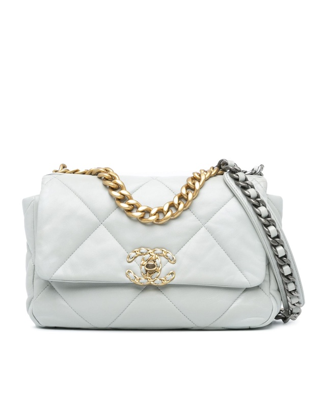 Pre-Loved by Azura Reborn - Pre-Loved chanel Leather Shoulder Bag with Chain Detail and Quilted Design