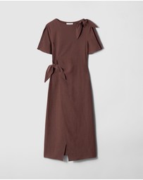 & Other Stories - Knot-Detail Midi Dress