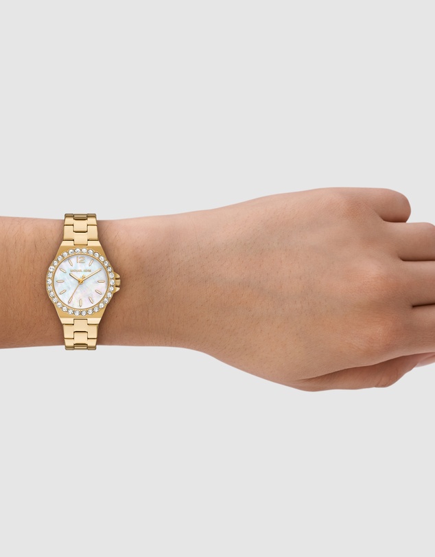 Michael Kors - Lennox Gold Tone Analogue Watch