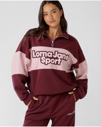 Lorna Jane - Sports Quarter-Zip Sweat