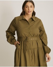 Atmos&Here Curvy - Aria Two Tiered Maxi Dress
